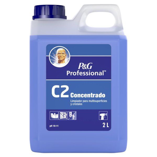 C2 limpiador higienizante concentrado para multisuperficies y cristal